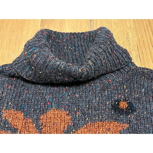 Susann D Size Medium Hand-Knit Wool Blend Multicolor Art-to-Wear Womens Sweater - Picture 3 of 10